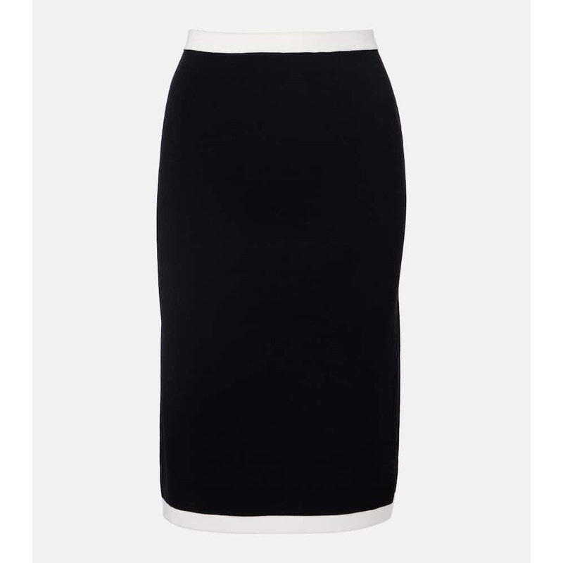 Nina Ricci Ribbed-knit pencil skirt