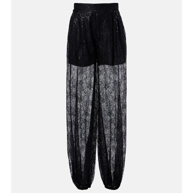 Nina Ricci Sequined lace balloon pants