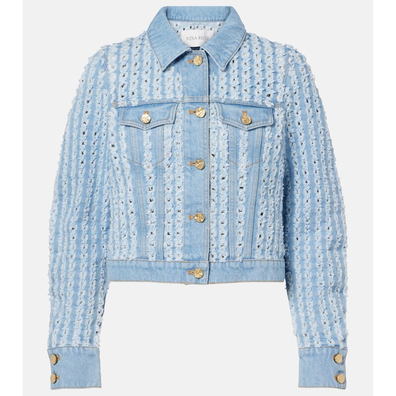 Nina Ricci Striped denim jacket