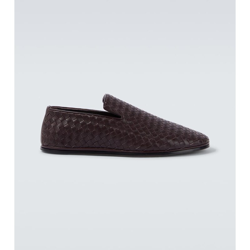 Bottega Veneta Sunday Intrecciato leather slip-on shoes