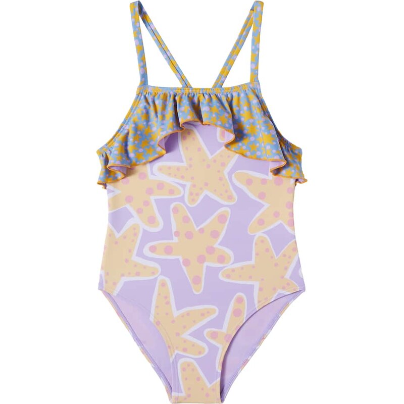 Stella McCartney Kids Starfish printed jersey swimsuit
