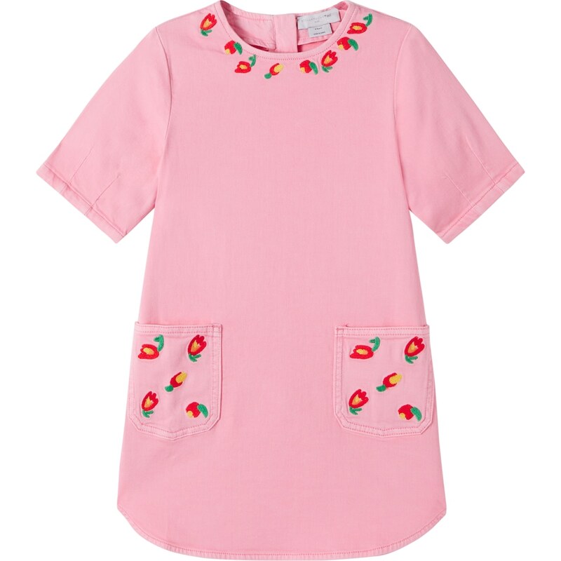 Stella McCartney Kids Embroidered denim dress