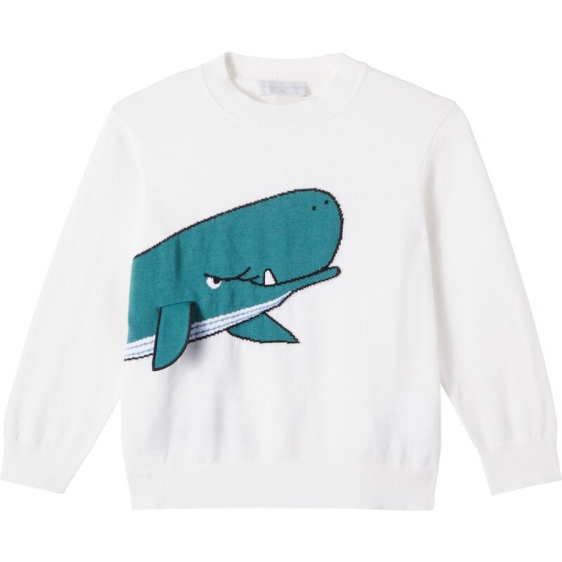 Stella McCartney Kids Intarsia cotton sweater
