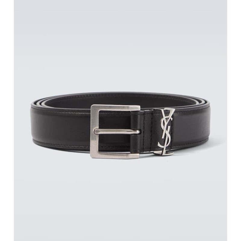 Saint Laurent Cassandre leather belt