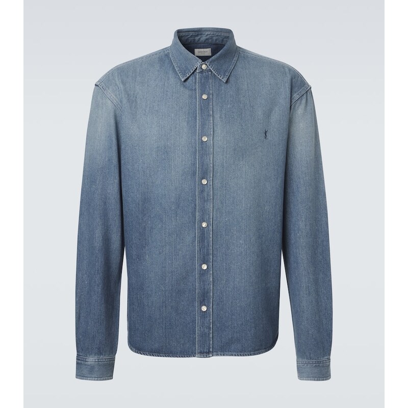 Saint Laurent Cassandre denim shirt