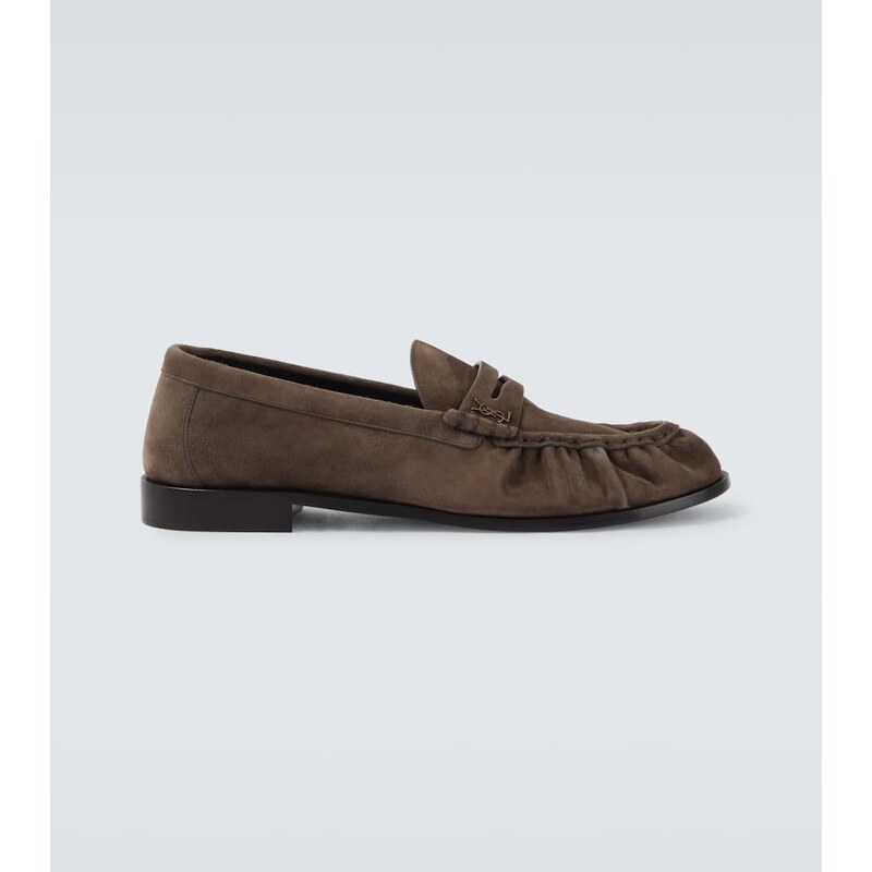 Saint Laurent Le Loafer suede penny loafers
