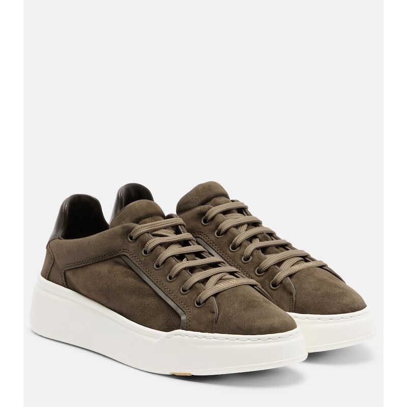 Max Mara Suede platform sneakers