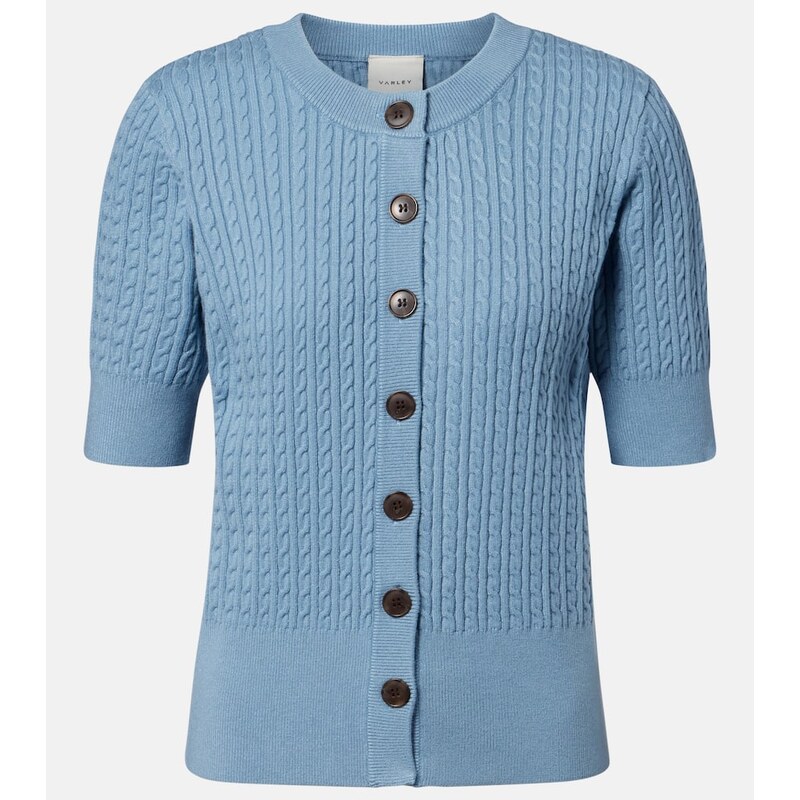 Varley Rhys cable-knit cardigan