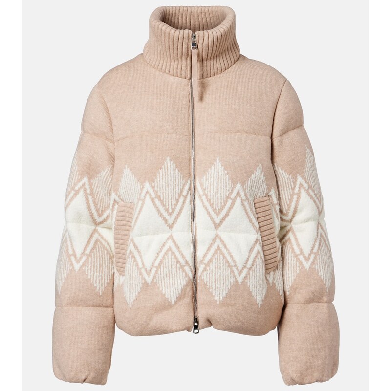 Varley Belinda knitted puffer jacket