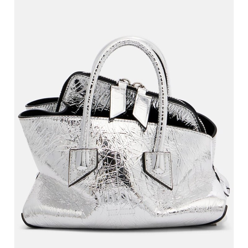 The Attico La Passeggiata Mini leather top-handle bag