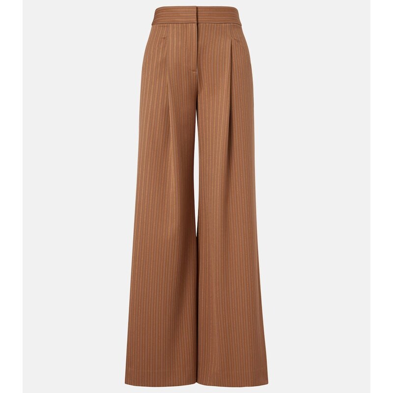 Veronica Beard Rimini pinstripe wide-leg pants