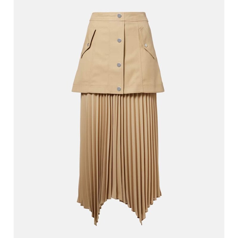 Veronica Beard Patricka cotton midi skirt