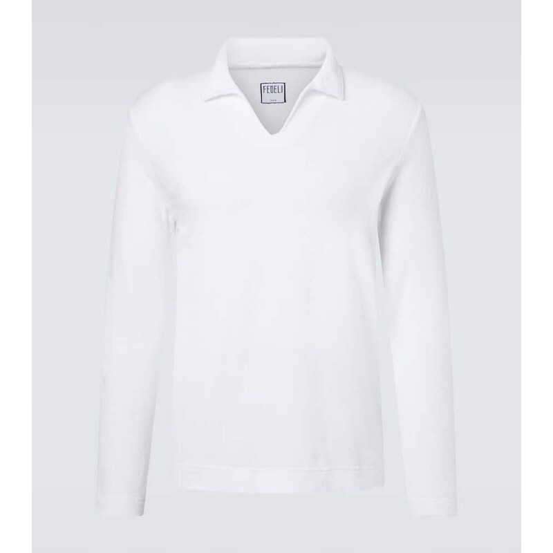 Fedeli Cotton terry polo shirt