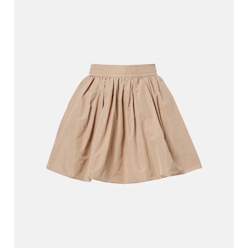 Patou Gathered faille miniskirt