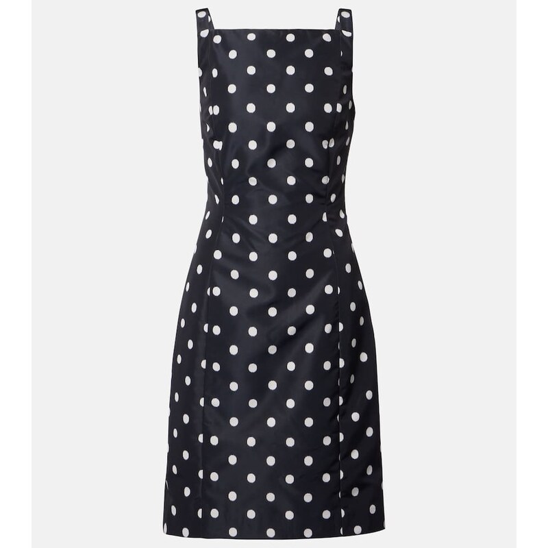 Patou Polka-dot faille minidress