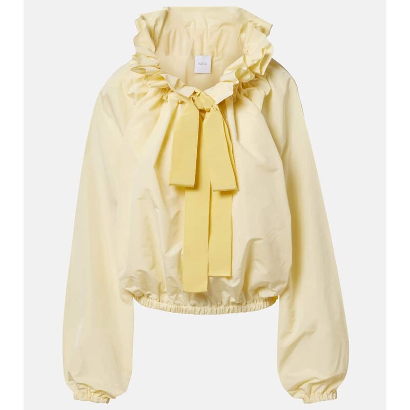 Patou Tie-neck faille top