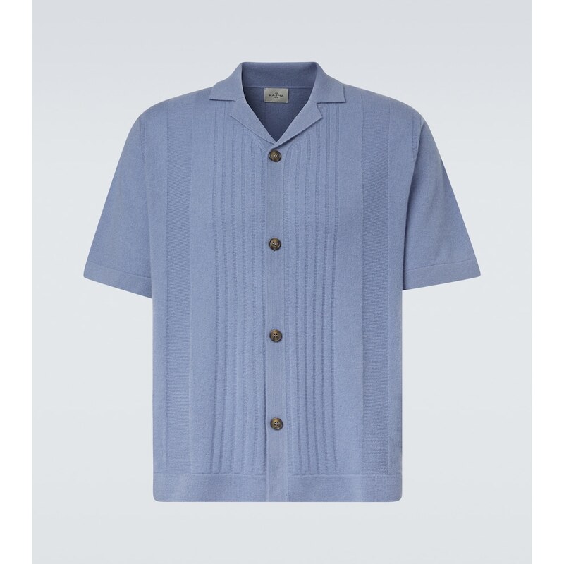 Le Kasha Gerone knitted cashmere polo shirt