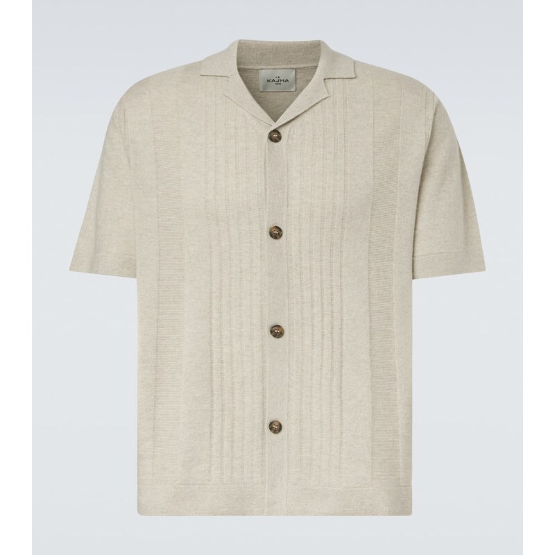 Le Kasha Gerone knitted cashmere polo shirt