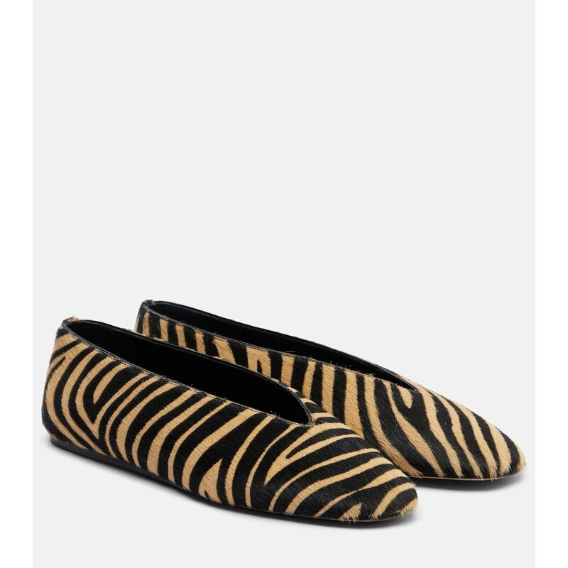 Le Monde Béryl Luna calf hair ballet flats