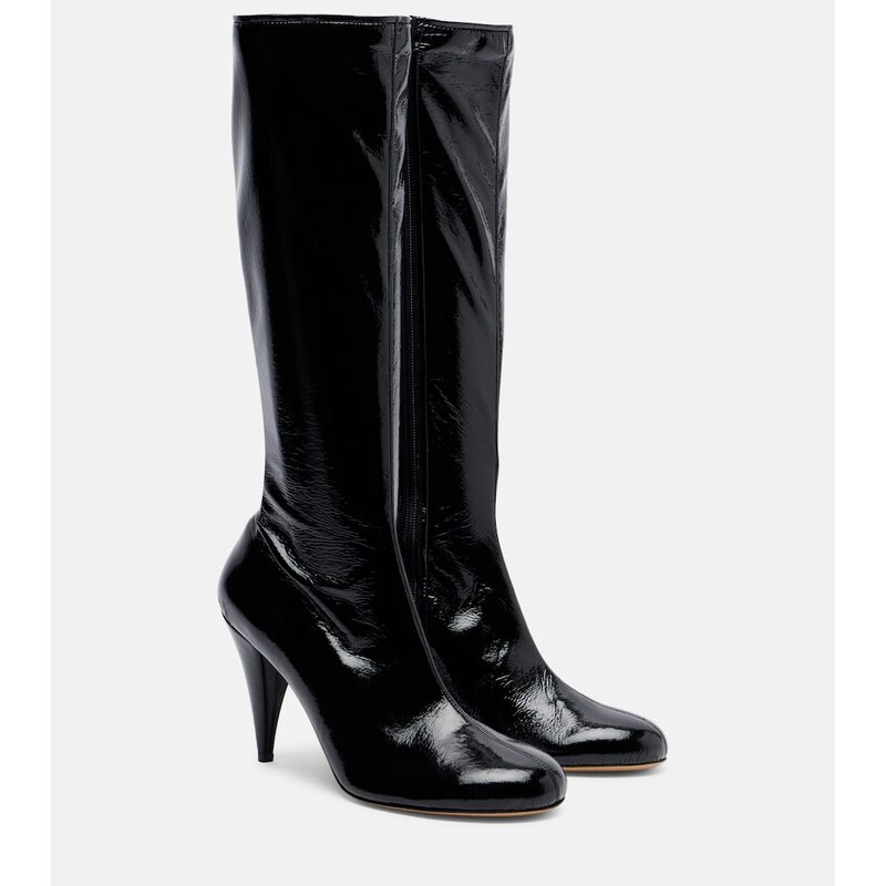 Le Monde Béryl x Kim Sion Madison 95 patent leather knee-high