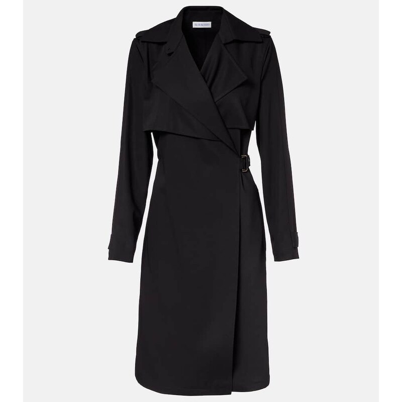 Burberry Belted wool wrap dress