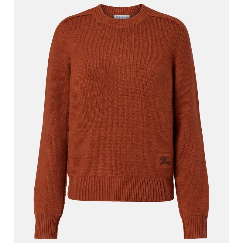 Dámský klasický svetr Burberry v hnědém odstínu Ginger