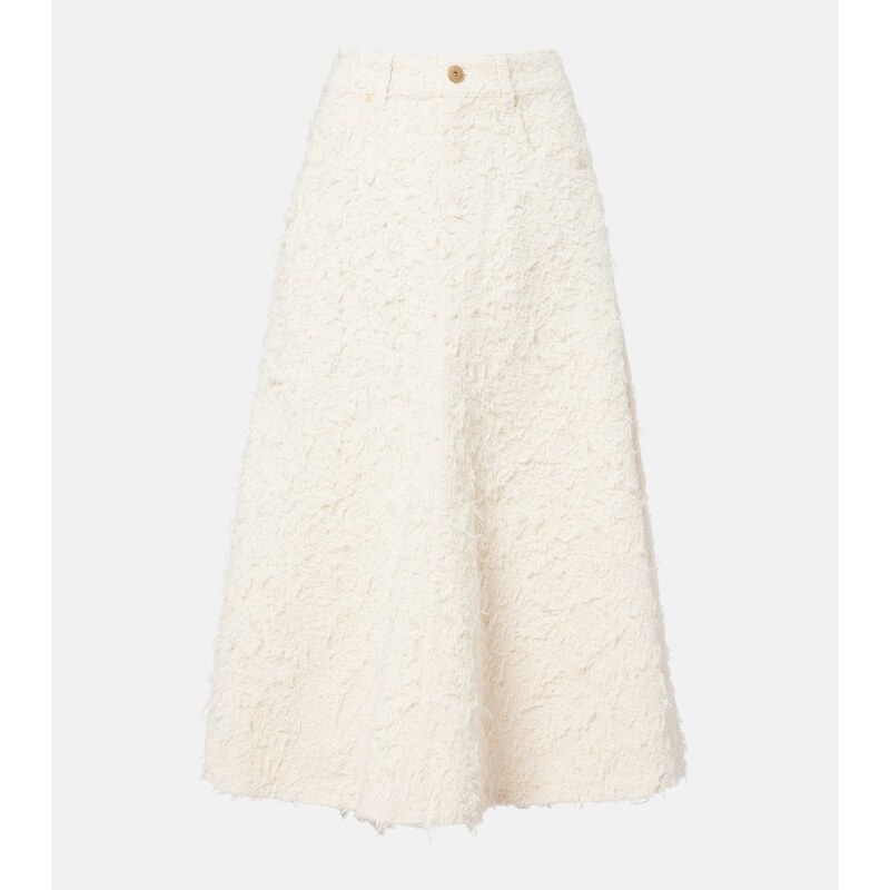 Brunello Cucinelli Denim midi skirt