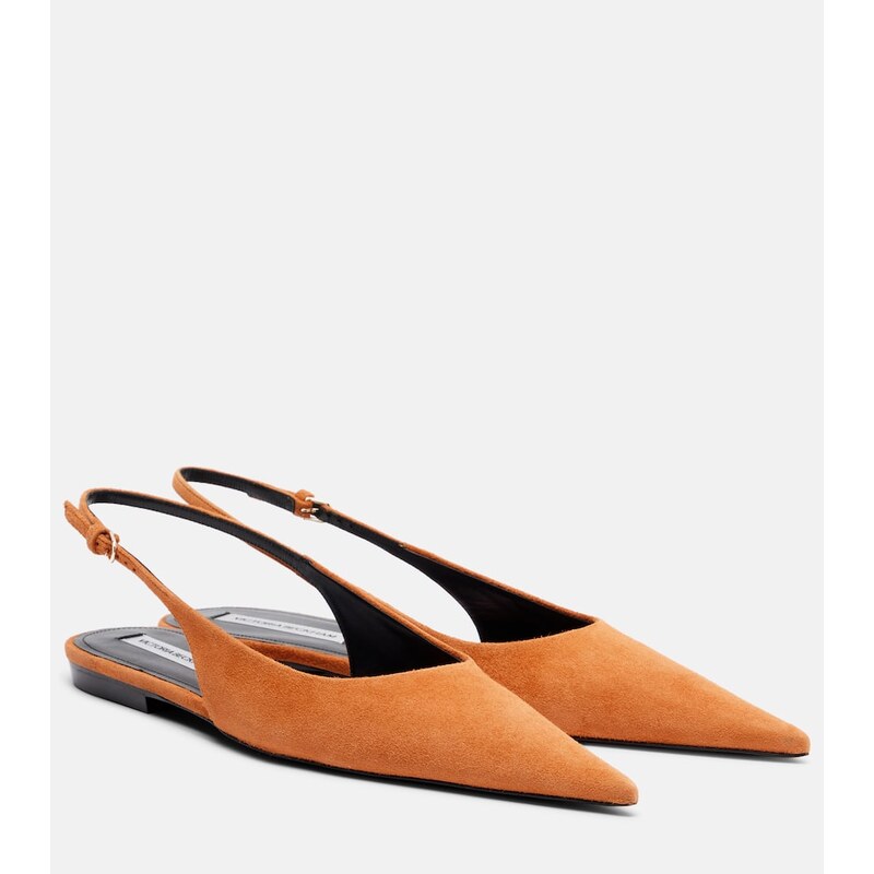 Victoria Beckham Suede slingback flats