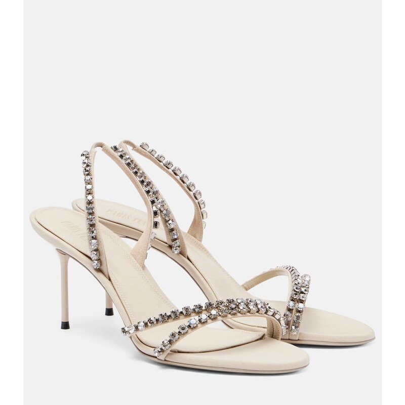 Paris Texas Lidia 70 crystal-embellished mules