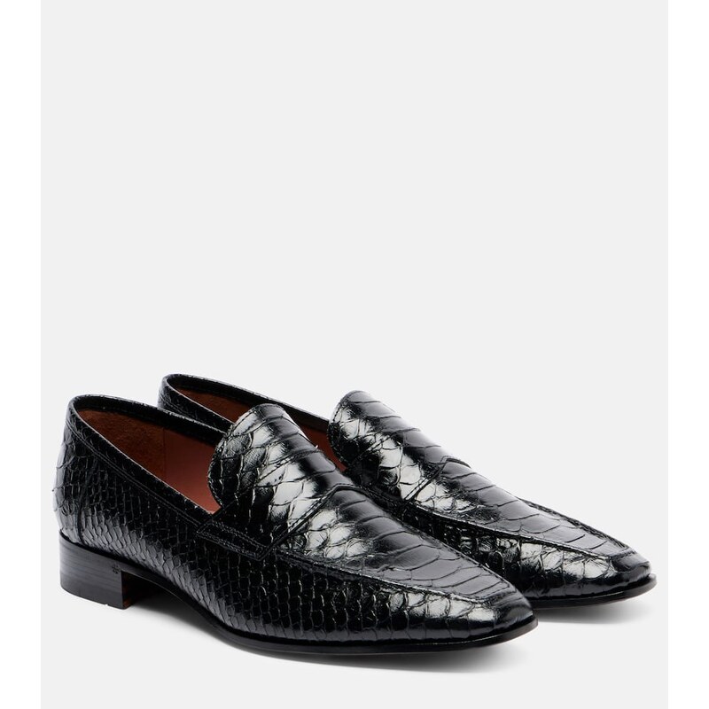 Paris Texas Vincent croc-effect leather loafers