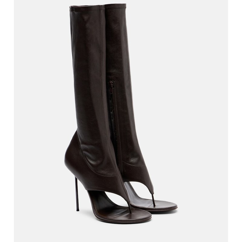 Paris Texas Lidia 105 leather knee-high boots