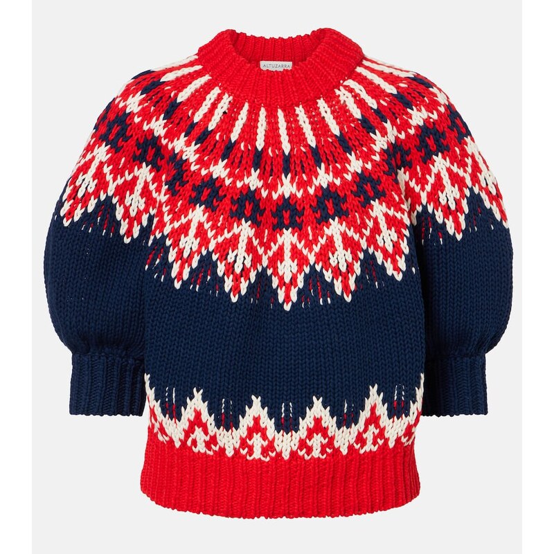 Altuzarra Marty Fair Isle cotton sweater