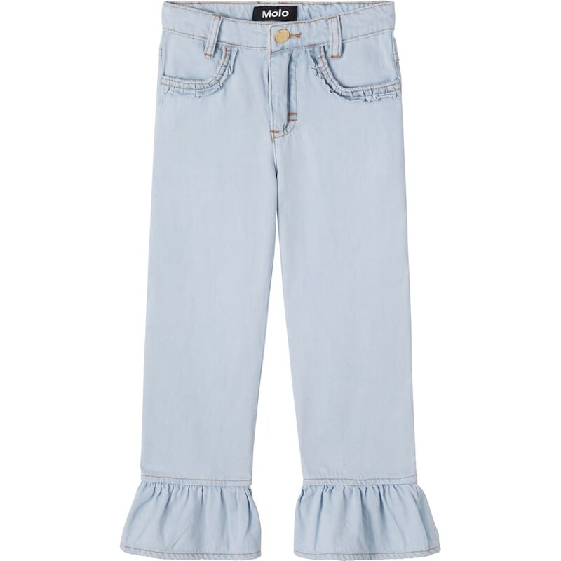 Molo Amara ruffled straight jeans