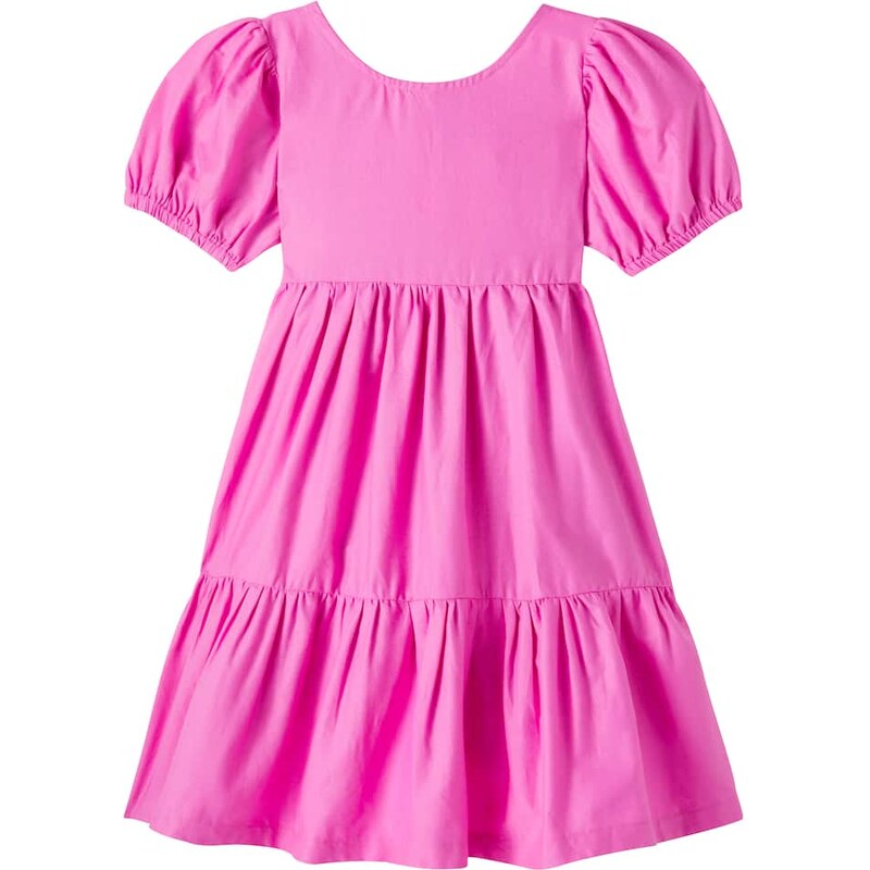 Fábula Bow-detail tiered cotton dress