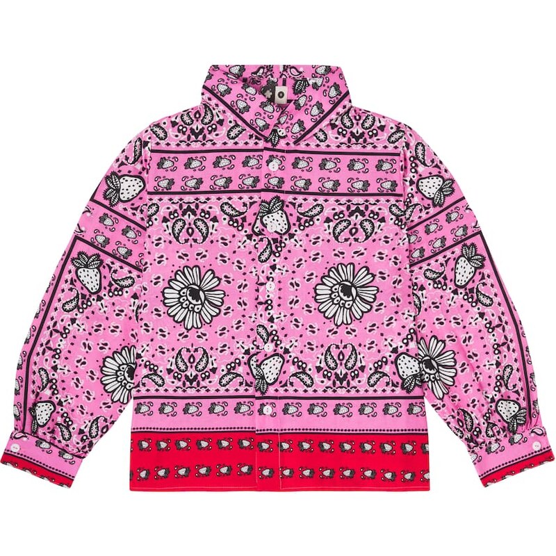 Fábula Morango Bandana cotton shirt