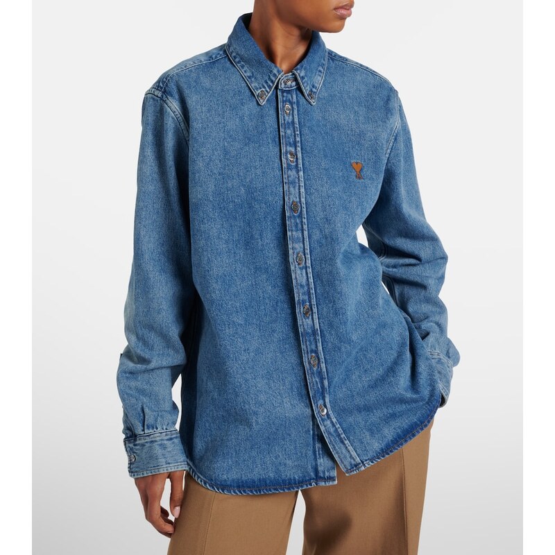 Ami Paris Ami de CÅur denim shirt