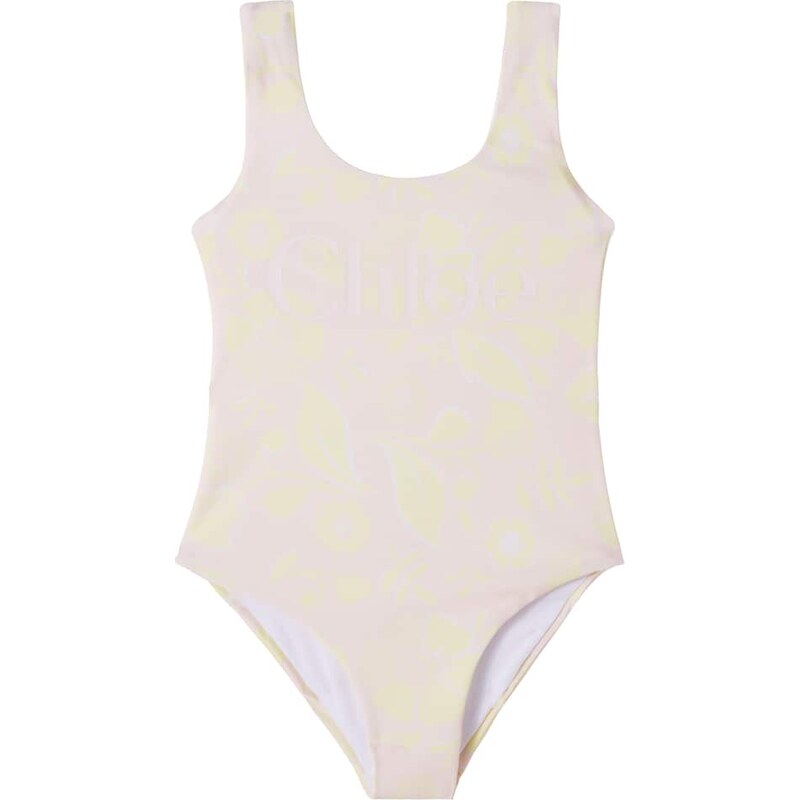 Chloe Kids ChloÃ Kids Logo floral swimsuit