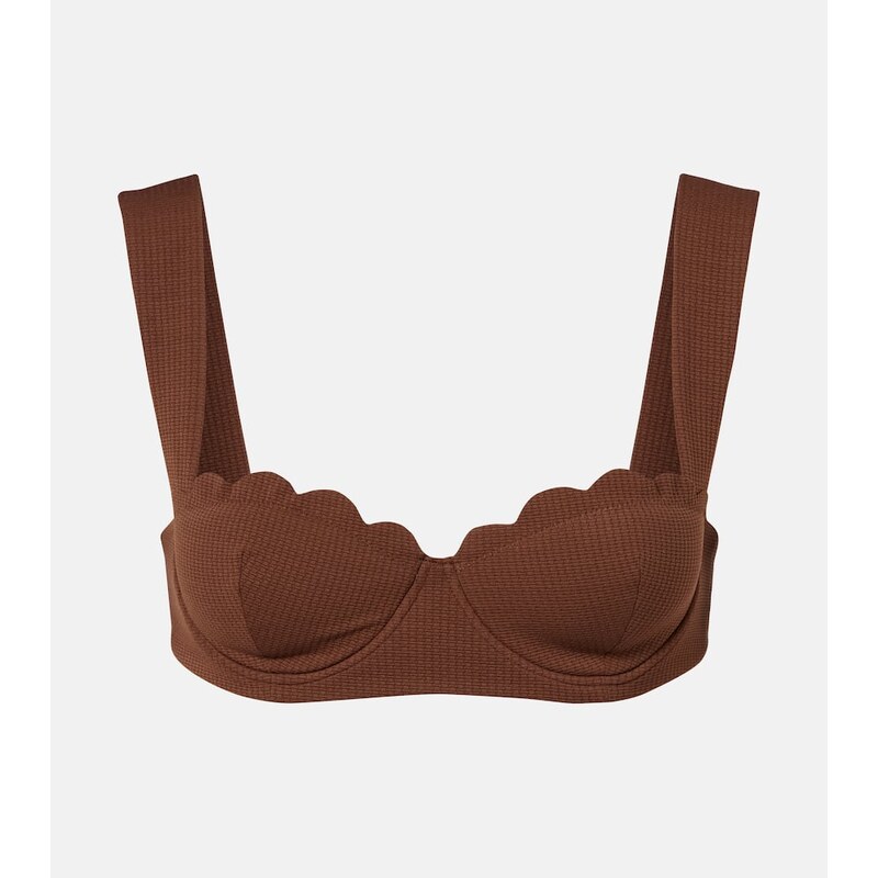 Marysia North scalloped bikini top