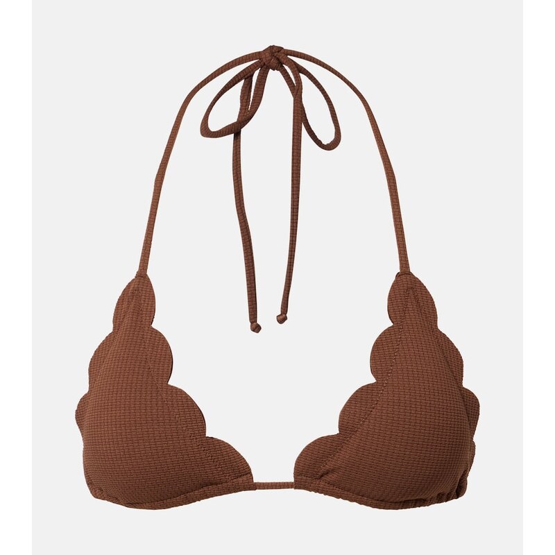 Marysia Broadway scalloped bikini top
