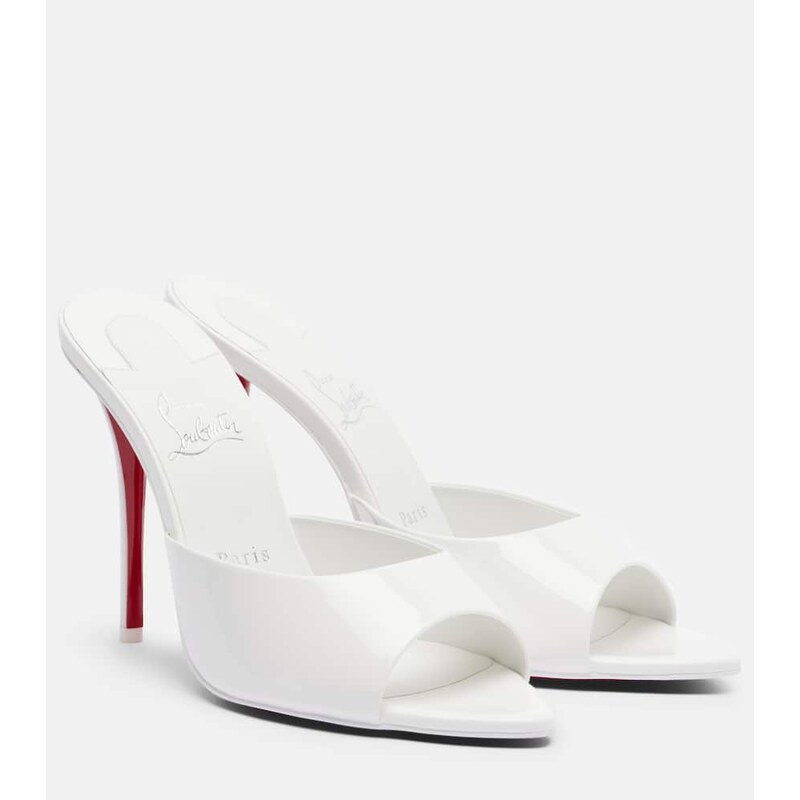 Christian Louboutin Miss Z patent leather mules