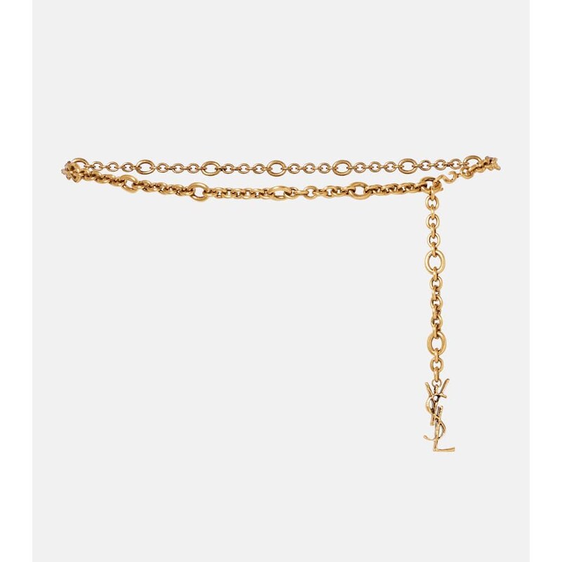 Saint Laurent Cassandre chain belt