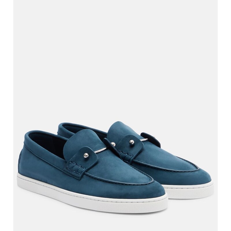 Christian Louboutin Chambeliboat suede slip-on shoes
