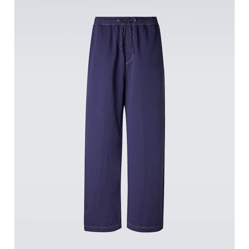 Studio Nicholson Sonny cotton and linen wide-leg pants