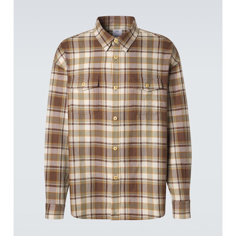 Visvim Lumber plaid wool and linen shirt