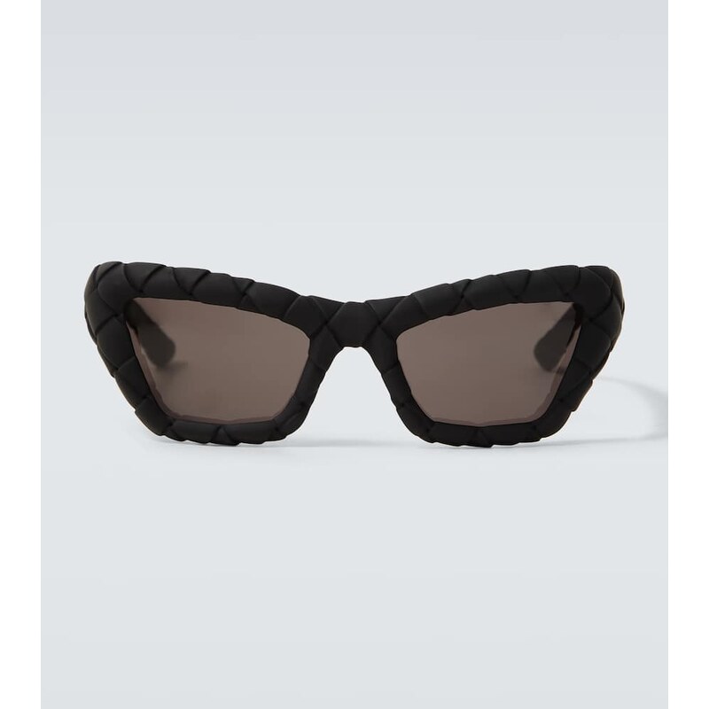Bottega Veneta Intrecciato rectangular sunglasses