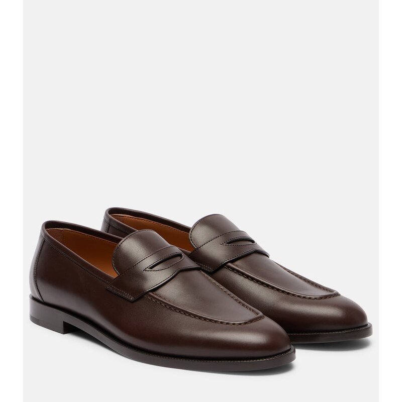 Loro Piana Sergio leather penny loafers
