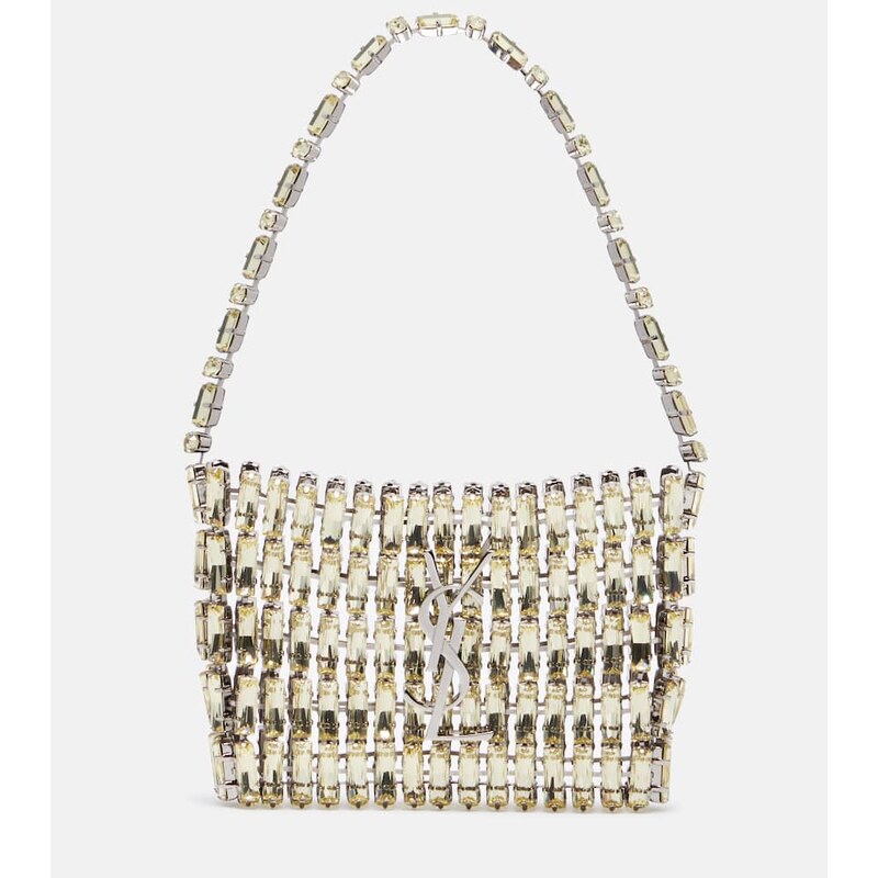 Saint Laurent Evening Micro embellished top-handle bag