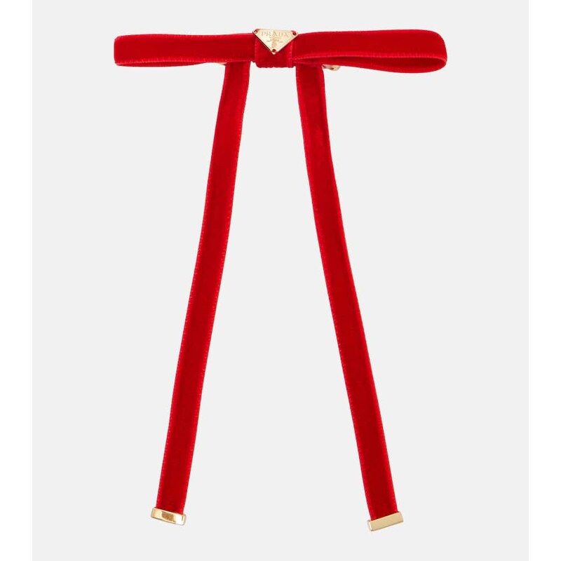 Prada Velvet hair clip