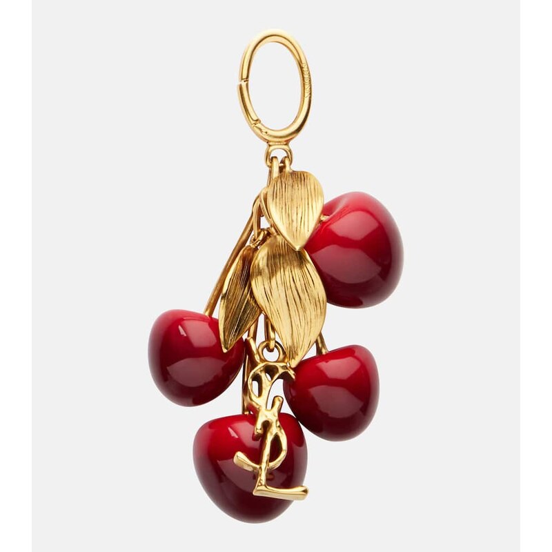Dámská klíčenka Saint Laurent Cassandre v zlaté barvě