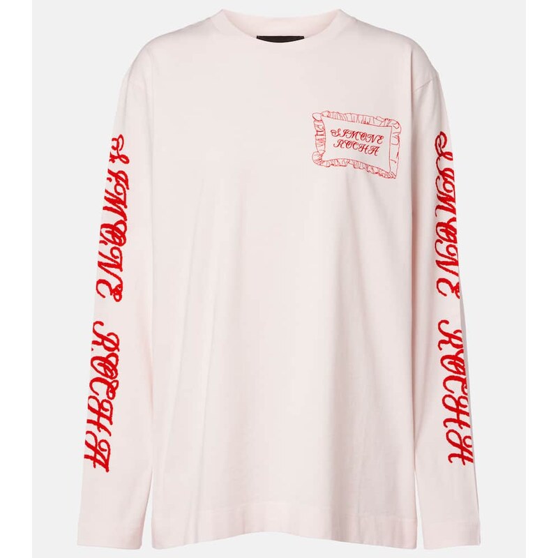 Simone Rocha Pillowcase printed cotton jersey T-shirt